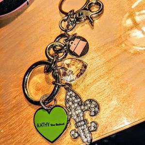 🎁 Kathy Van Zeeland key ring w/ charms 🎁